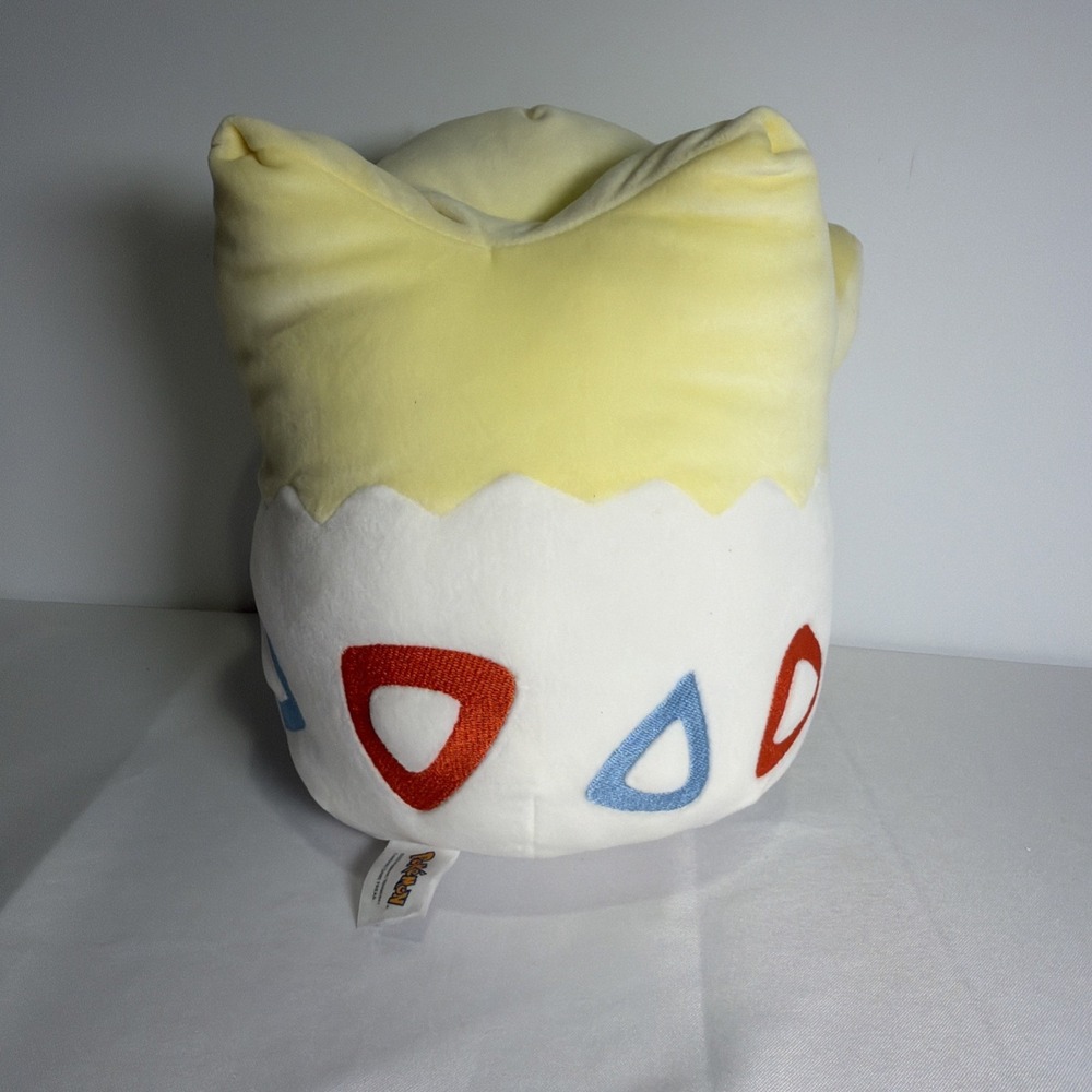 Togepi 12 inch plush Yellow White Red Blue Pokémon Squishmallow - Picture 5 of 13